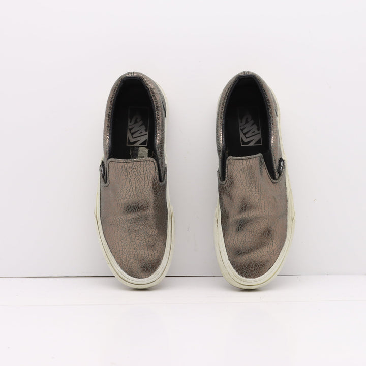 Vans Slip On Basse Oro Metallizzato Eur 36 Unisex