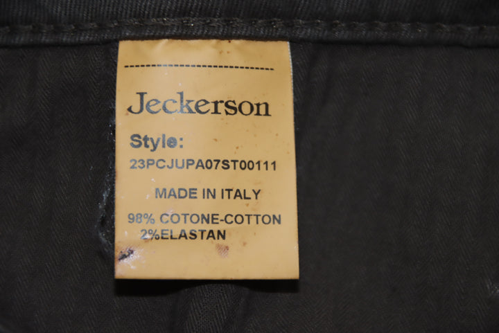 Jeckerson Pantalone Slim Fit Marrone W31 Unisex Deadstock W/Tags