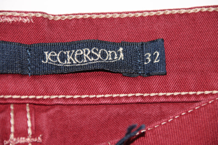 Jeckerson Pantalone Bordeaux W32 Unisex Deadstock W/Tags
