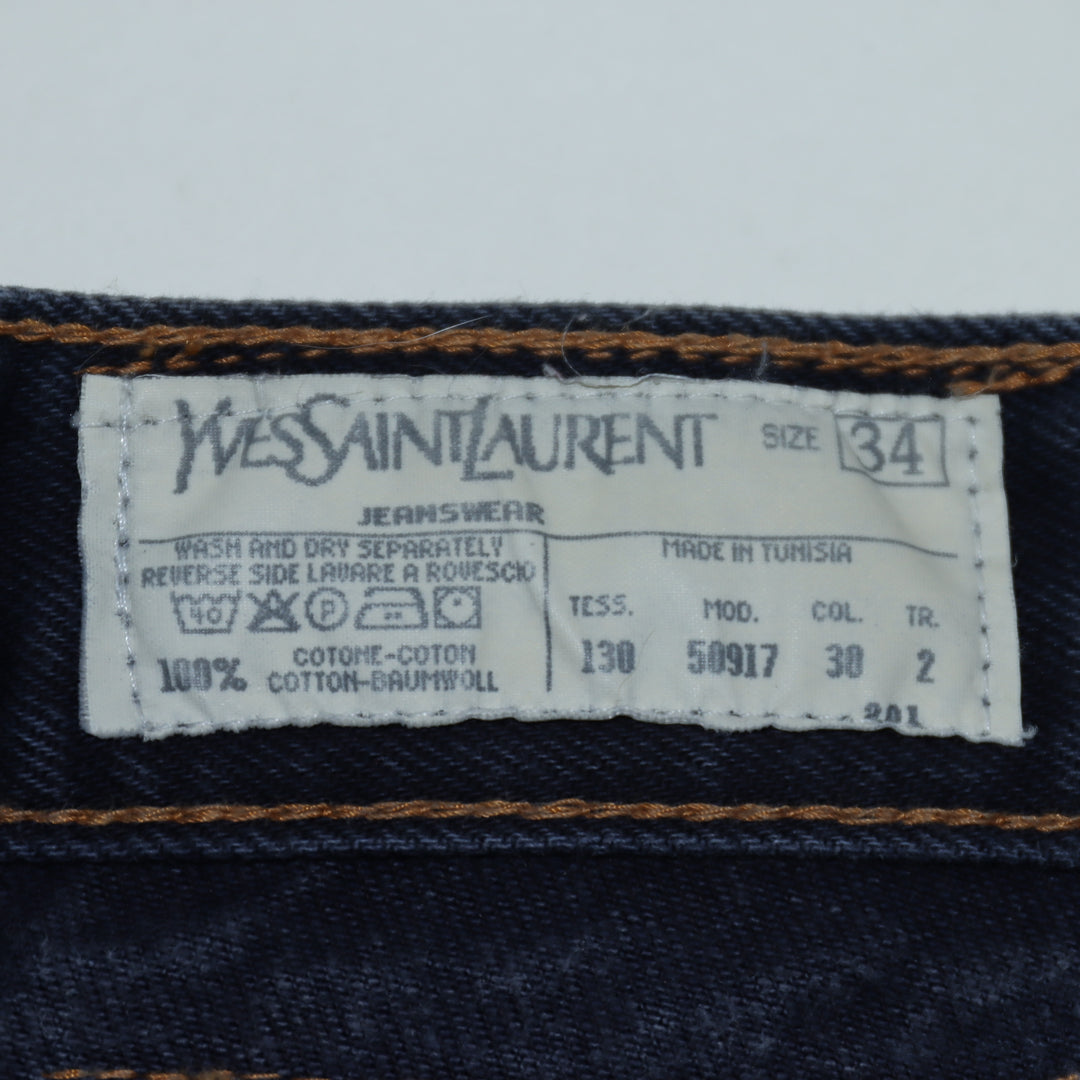 Yves Saint Laurent 50197 Relaxed Fit Jeans Denim W34 Uomo