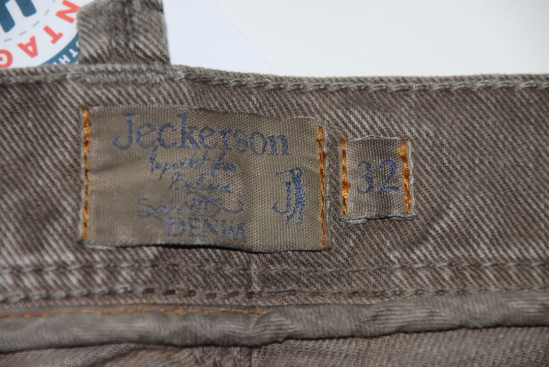 Jeckerson Pantalone Marrone W32 Uomo Deadstock W/Tags