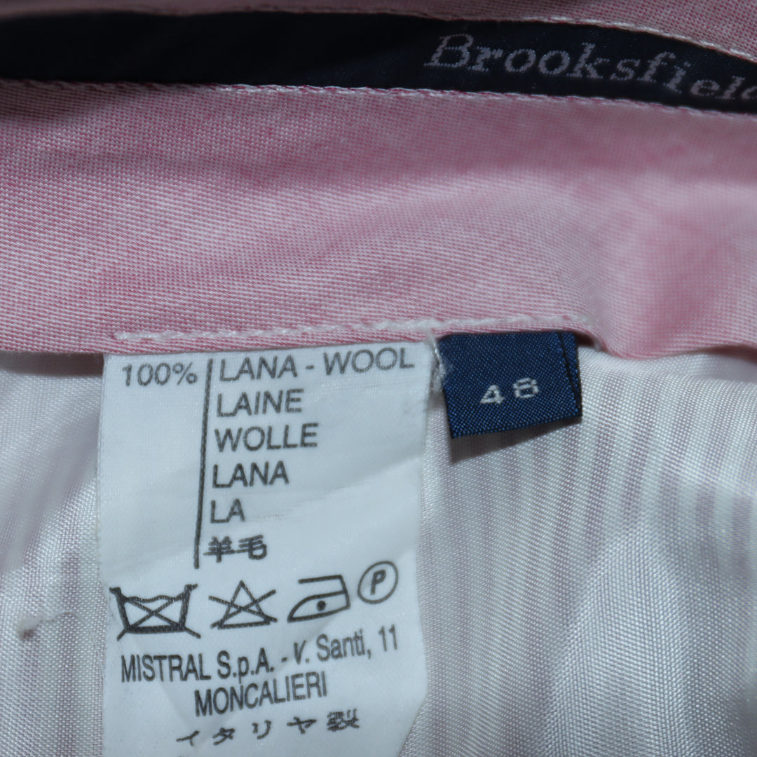 Brooksfield Jeans in Lana Rosso a Quadri Taglia 48 Donna