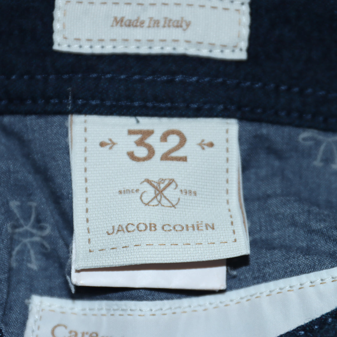 Jacob Cohen Wool Jeans di Lana Blu W32 Donna