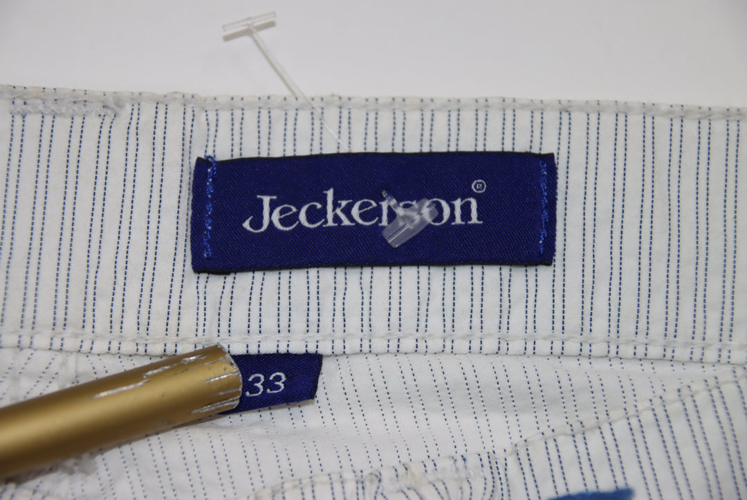 Jeckerson Pantalone Bianco W33 Uomo Deadstock W/Tags