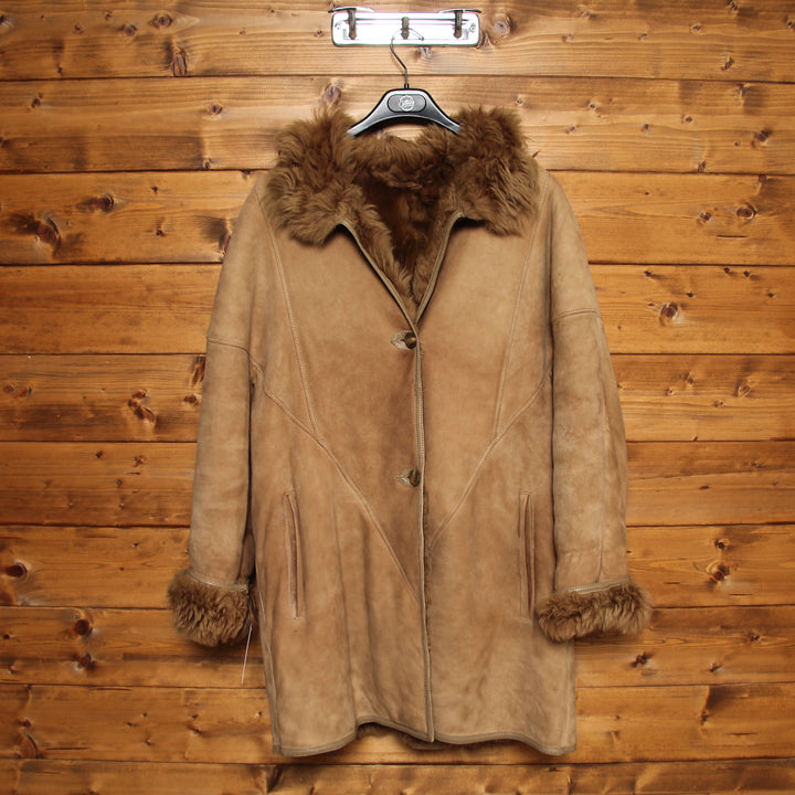 Shearling Montone Beige Taglia 48 Donna