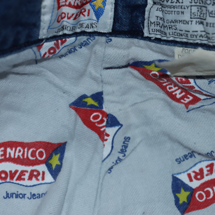 Enrico Coveri Mom Fit Jeans Vintage Denim 15y Bambino