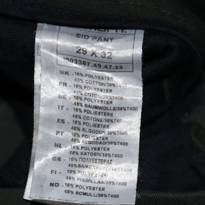 Carhartt Sid Pant Slim Fit Jeans Verde W29 Unisex
