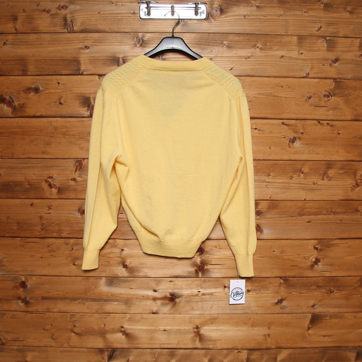 Yves Saint Laurent Cardigan Vintage Giallo Pastello Taglia 4 Donna