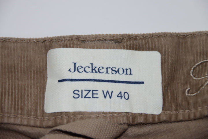 Jeckerson Pantalone Marrone W40 Uomo Deadstock W/Tags