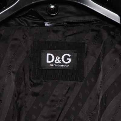 D&G Trench Doppio Petto Nero Taglia 50 Donna
