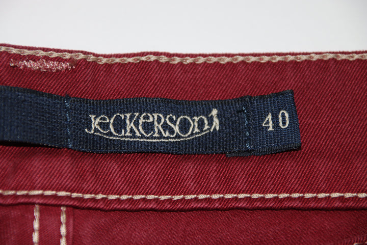 Jeckerson Pantalone Bordeaux W40 Uomo Deadstock W/Tags