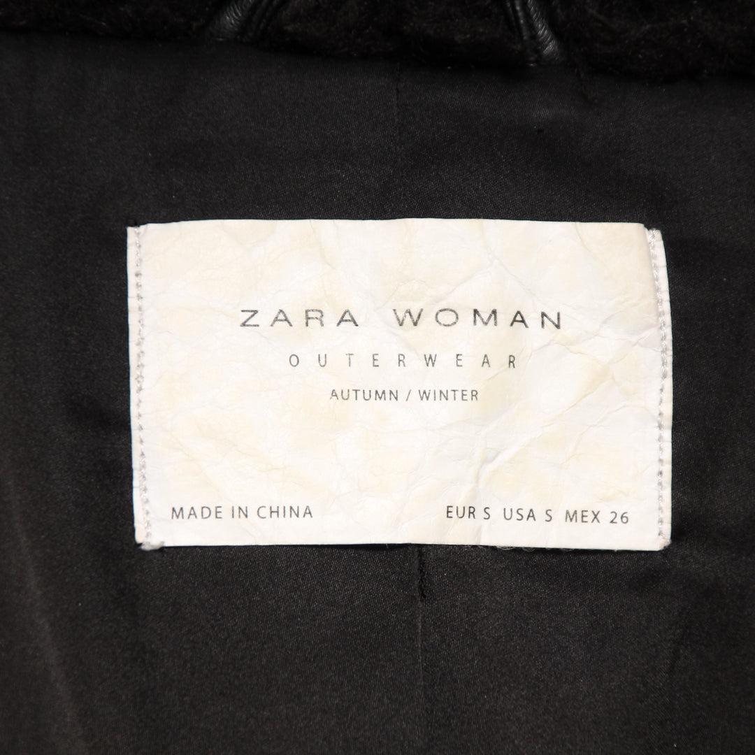 Zara Montone Nero Taglia S Donna