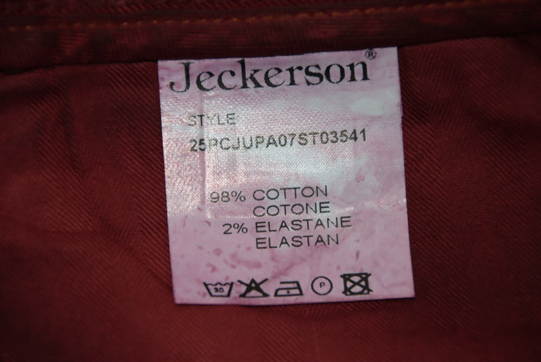 Jeckerson Pantalone Bordeaux W40 Uomo Deadstock W/Tags