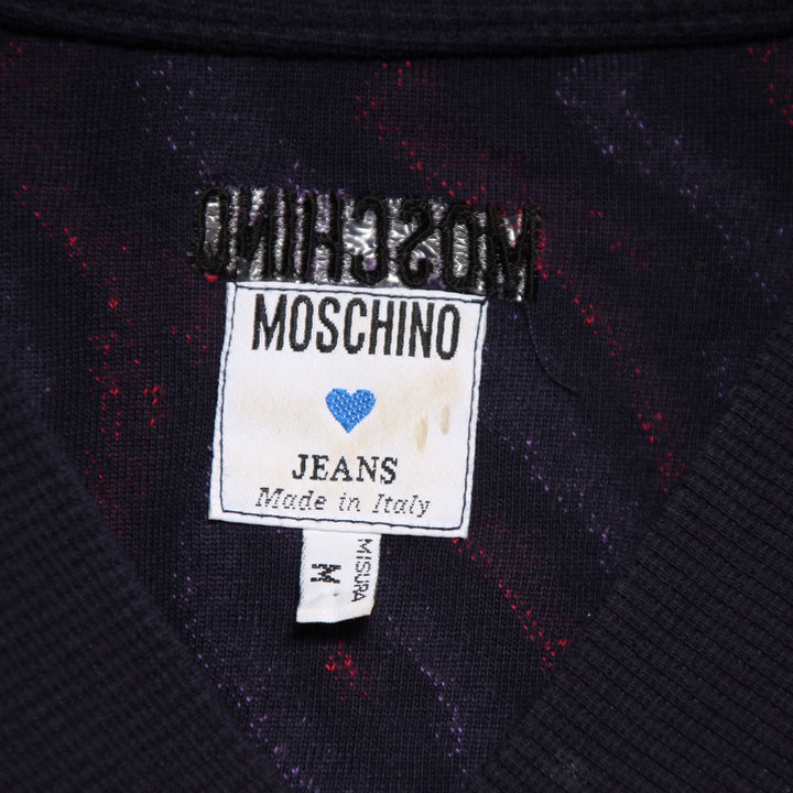 Moschino Jeans Maglione Over Size Vintage Colorato Taglia M Donna