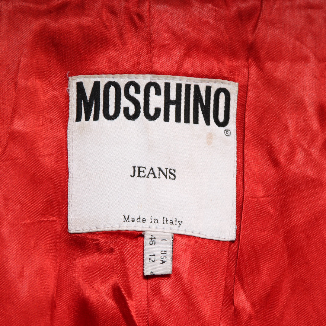 Moschino Jeans Giacca Doppio Petto Nero Taglia 46 Donna