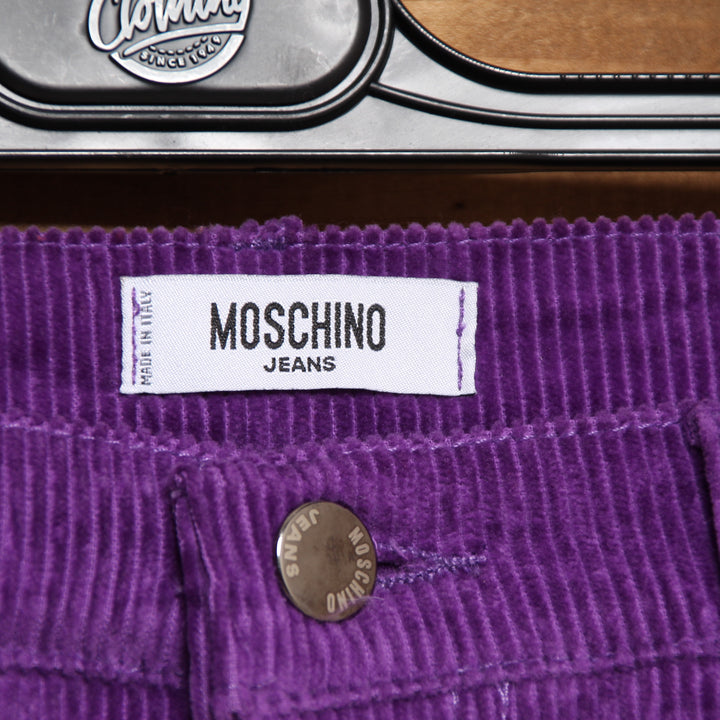 Moschino Jeans Pantalone Viola Taglia W30 Donna