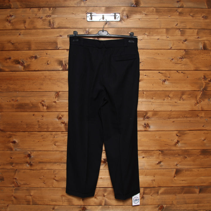 Gianni Versace Pantalone Vintage Blu e Nero Taglia 50 Uomo