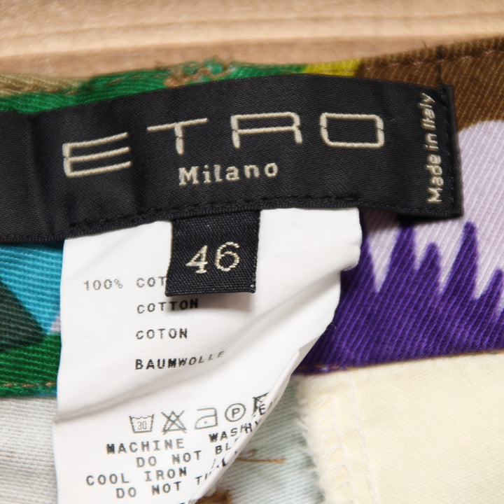 Etro Pantalone Colorato Taglia 46 Donna