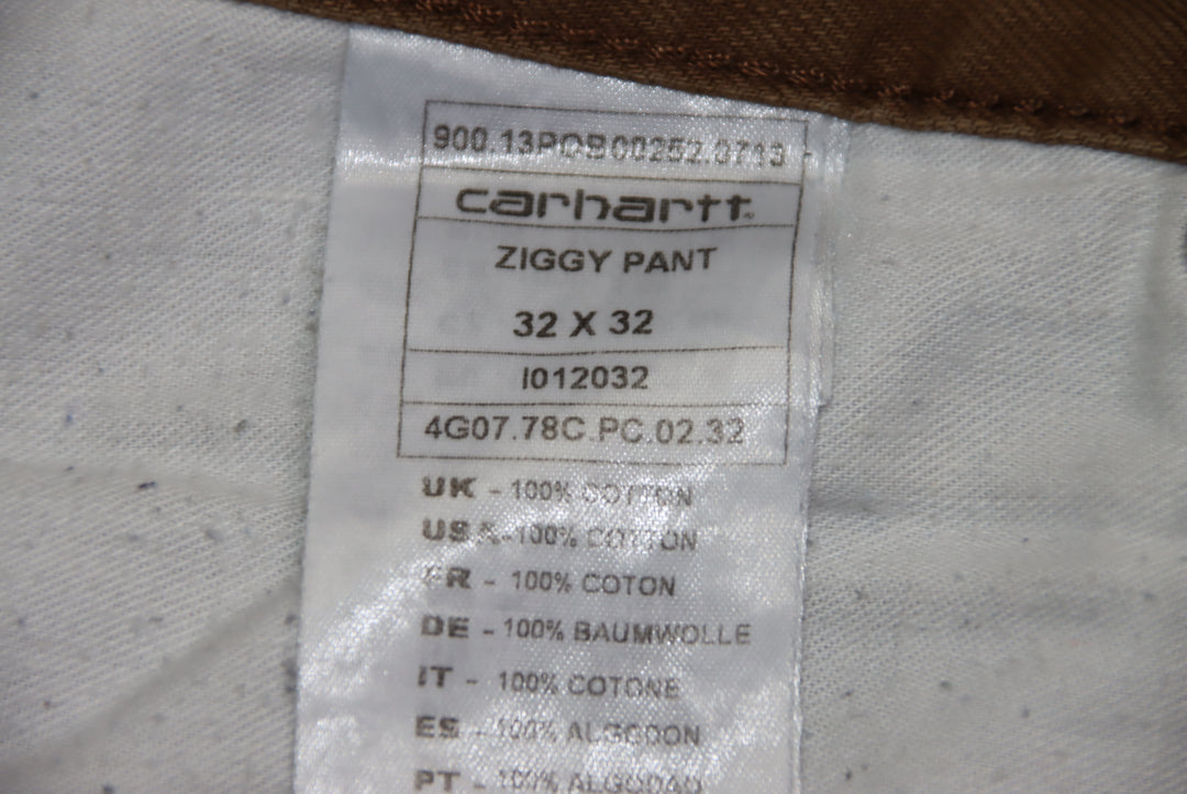 Carhartt Pantalone Oro W32 L32 Donna