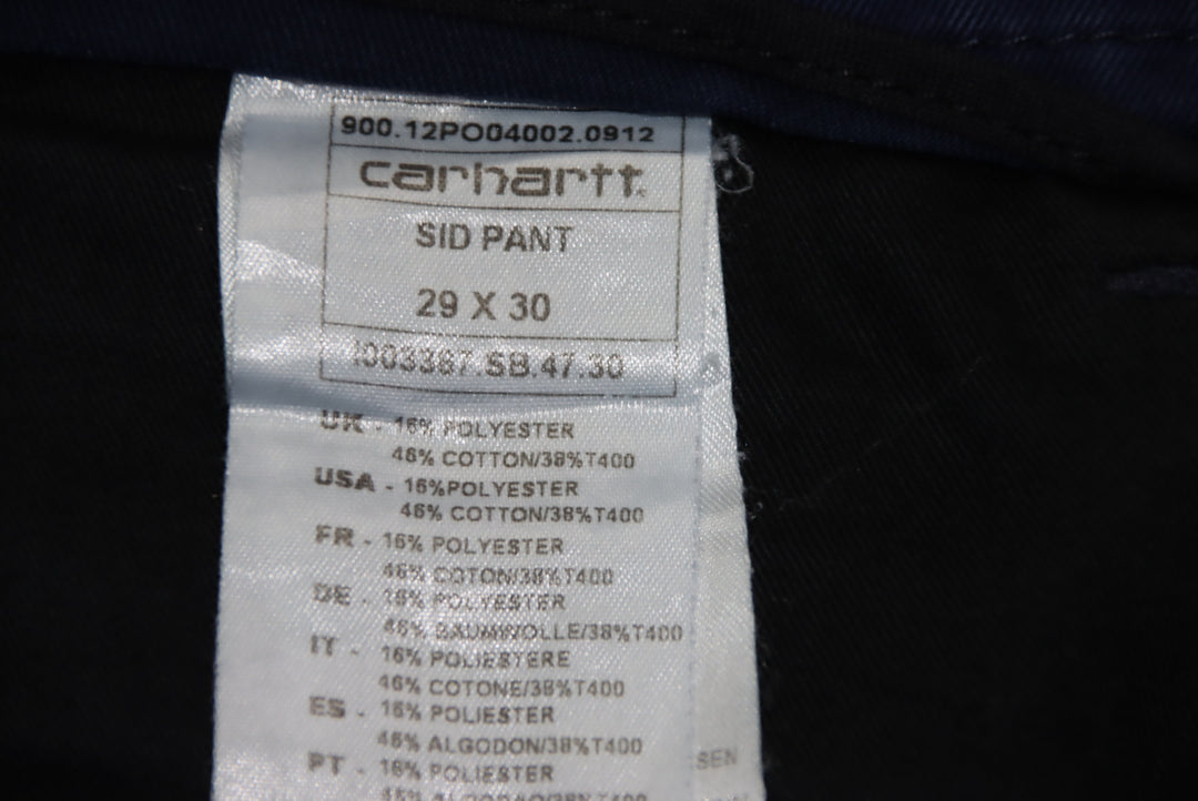 Carhartt Pantalone Blu W29 L32 Unisex