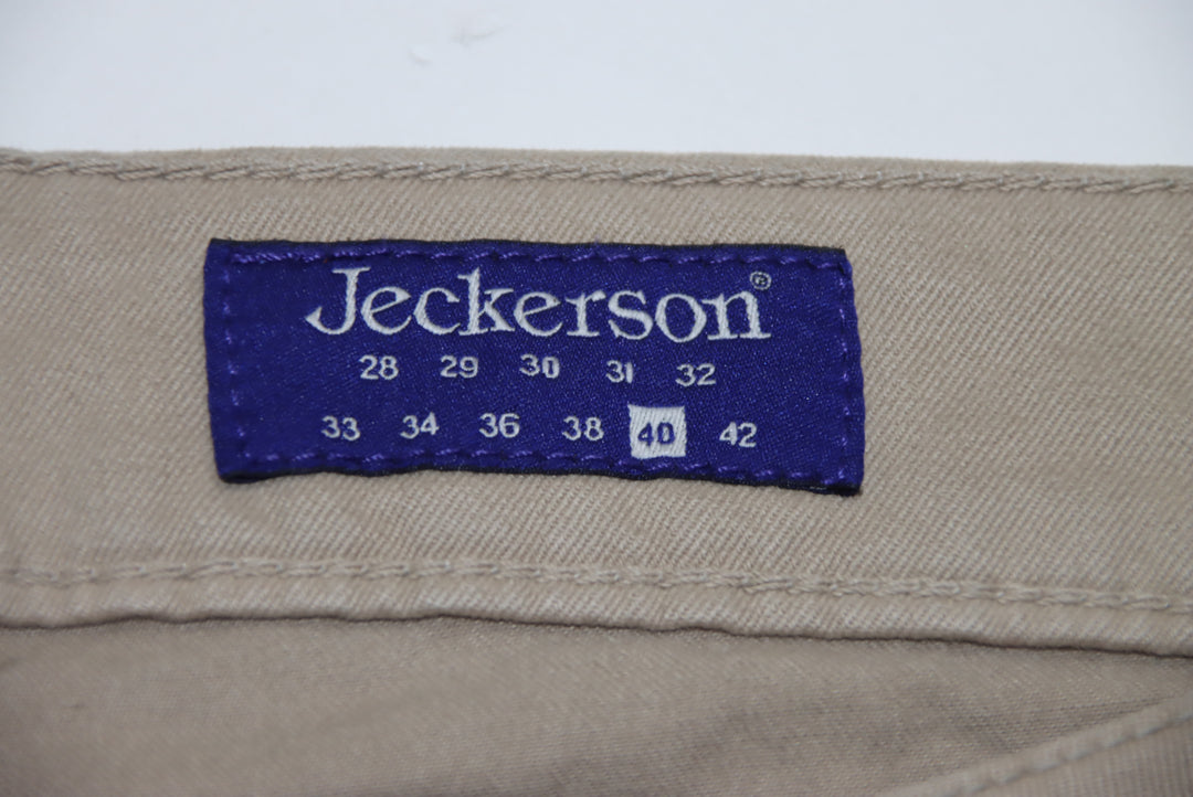 Jeckerson Pantalone Regular Fit Beige W40 Uomo Deadstock W/Tags