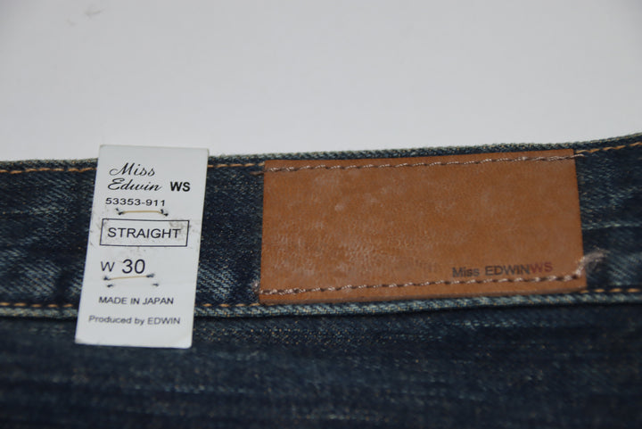Edwin Miss Edwin Ws Jeans Vintage Denim Taglia W30 L32 Donna Deadstock w/Tags Made in Japan