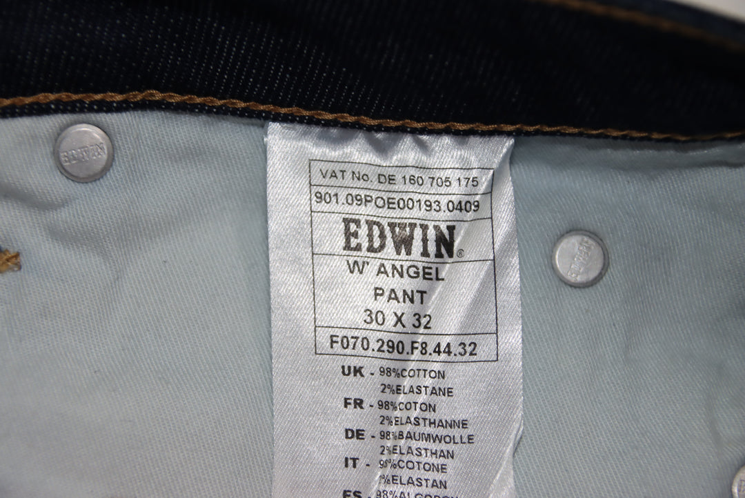 Edwin W Angel Jeans Vintage Denim Taglia W30 L32 Donna Deadstock