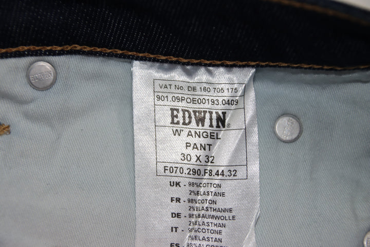 Edwin W Angel Jeans Vintage Denim Taglia W30 L32 Donna Deadstock