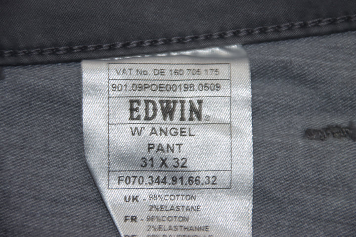 Edwin W Angel Jeans Vintage Grigio Taglia W31 L32 Donna