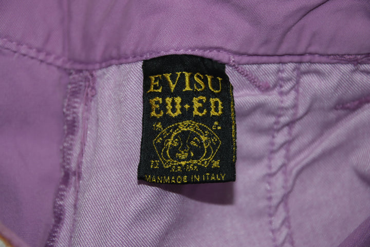 Evisu Jeans Capri Martingala Vintage Viola Taglia W30 Donna Deadstock