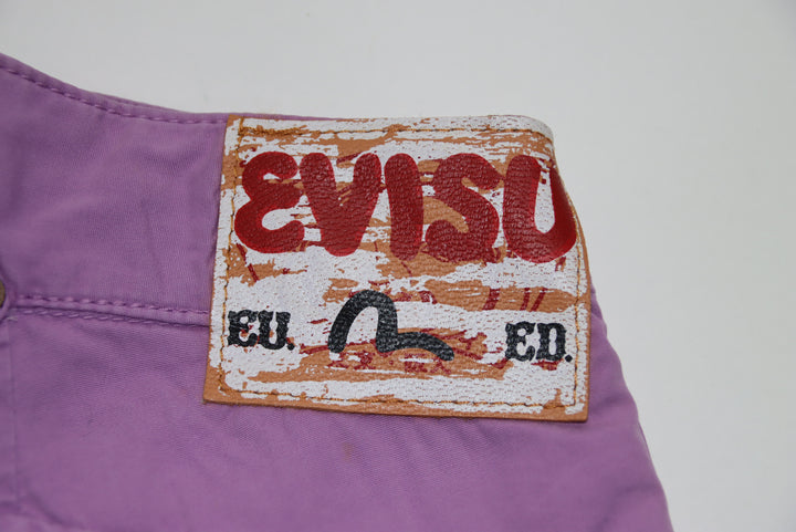 Evisu Jeans Capri Martingala Vintage Viola Taglia W30 Donna Deadstock