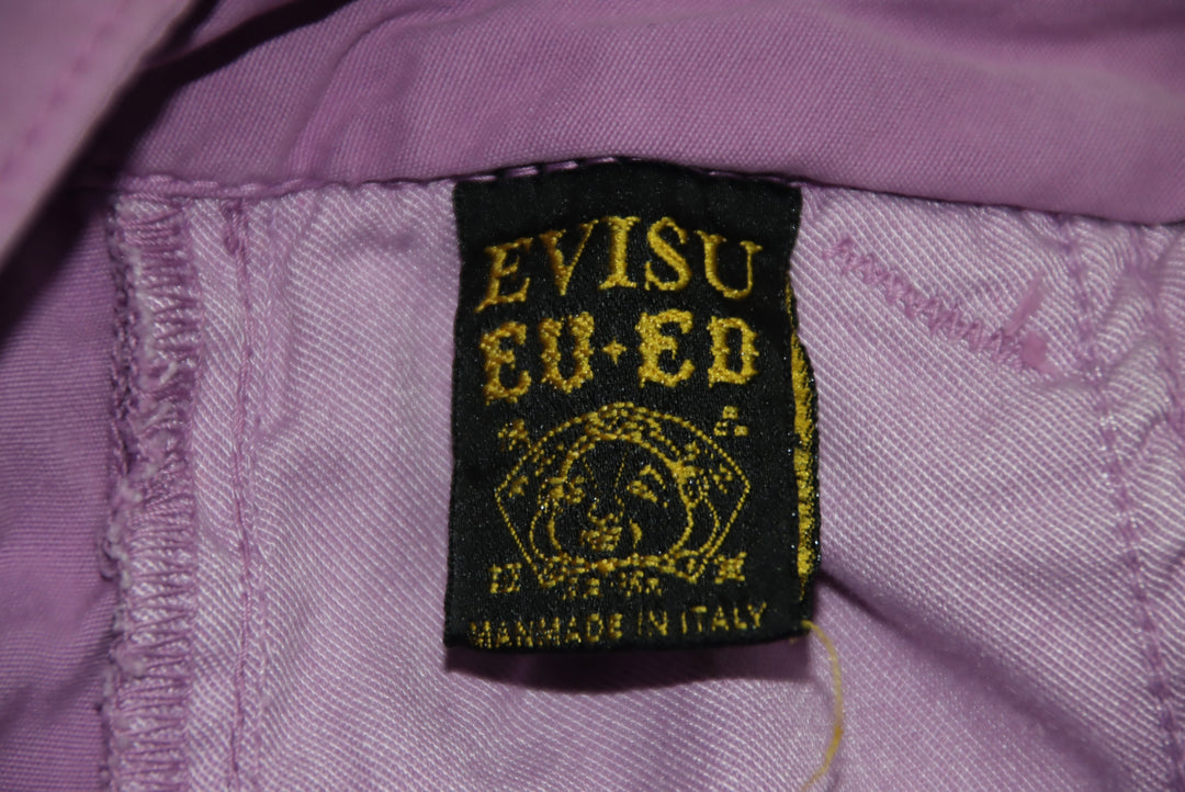 Evisu Jeans Capri Martingala Vintage Viola Taglia W28 Donna Deadstock