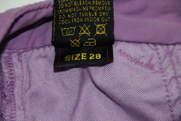 Evisu Jeans Capri Martingala Vintage Viola Taglia W28 Donna Deadstock