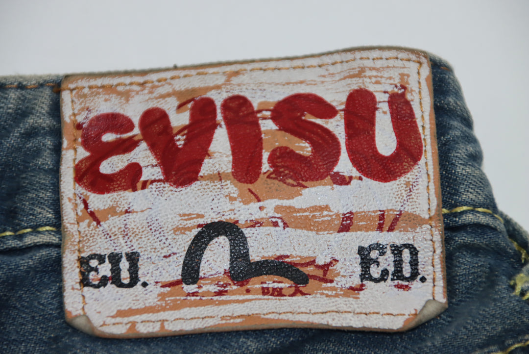 Evisu Jeans Vintage Denim Taglia W32 Uomo Deadstock w/Tags