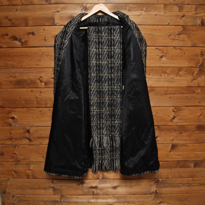 Aquascutum Cappotto con Sciarpa Vintage Multicolore Taglia 12 Donna