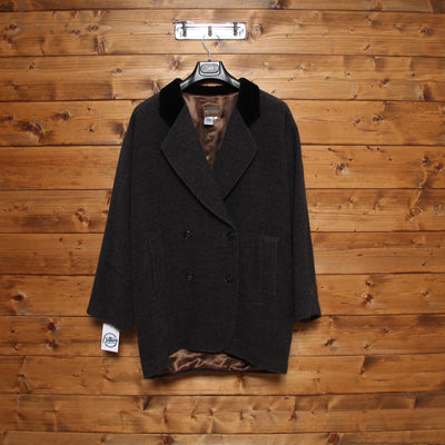 Kenzo Paris Depose Cappotto Vintage 80' Grigio Taglia 40 Donna