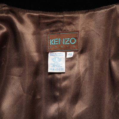 Kenzo Paris Depose Cappotto Vintage 80' Grigio Taglia 40 Donna