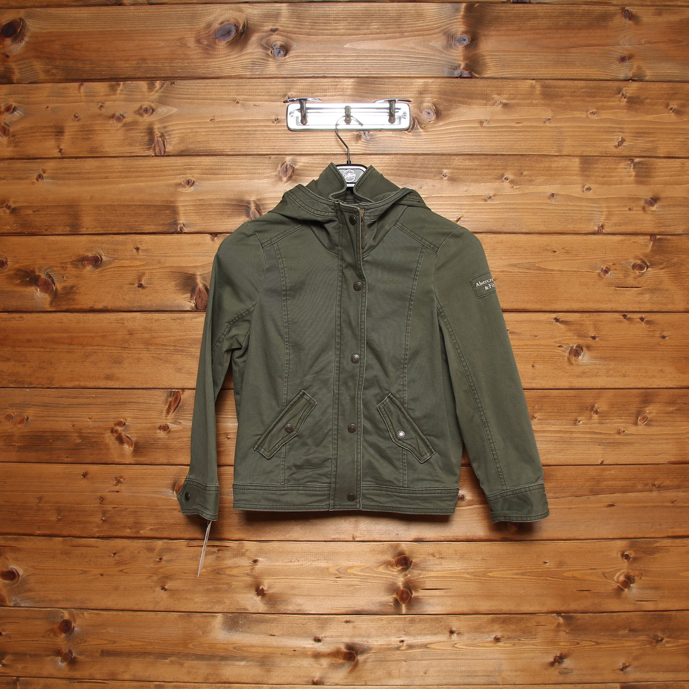 Abercrombie & Fitch Giacca Verde Taglia L Bambino