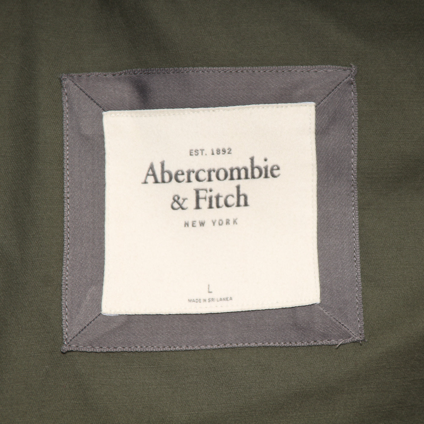 Abercrombie & Fitch Giacca Verde Taglia L Bambino