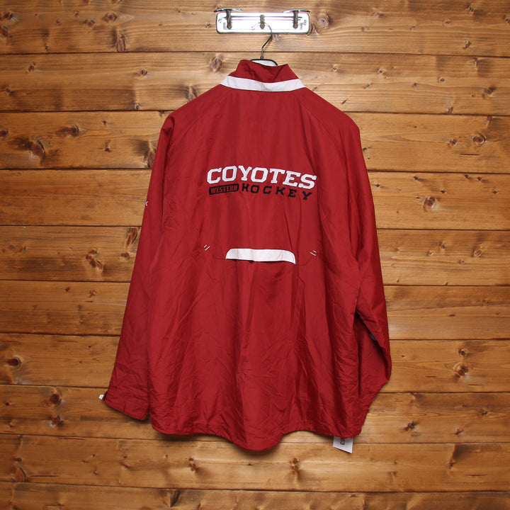 Reebok NHL Coyotes Hockey Giacca a Vento Rosso Taglia L Uomo
