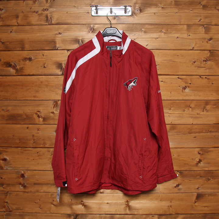 Reebok NHL Coyotes Hockey Giacca a Vento Rosso Taglia L Uomo