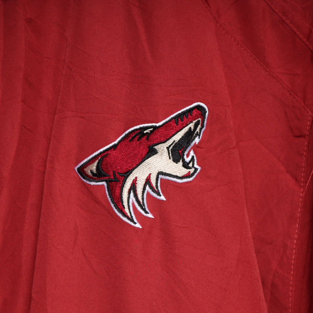 Reebok NHL Coyotes Hockey Giacca a Vento Rosso Taglia L Uomo