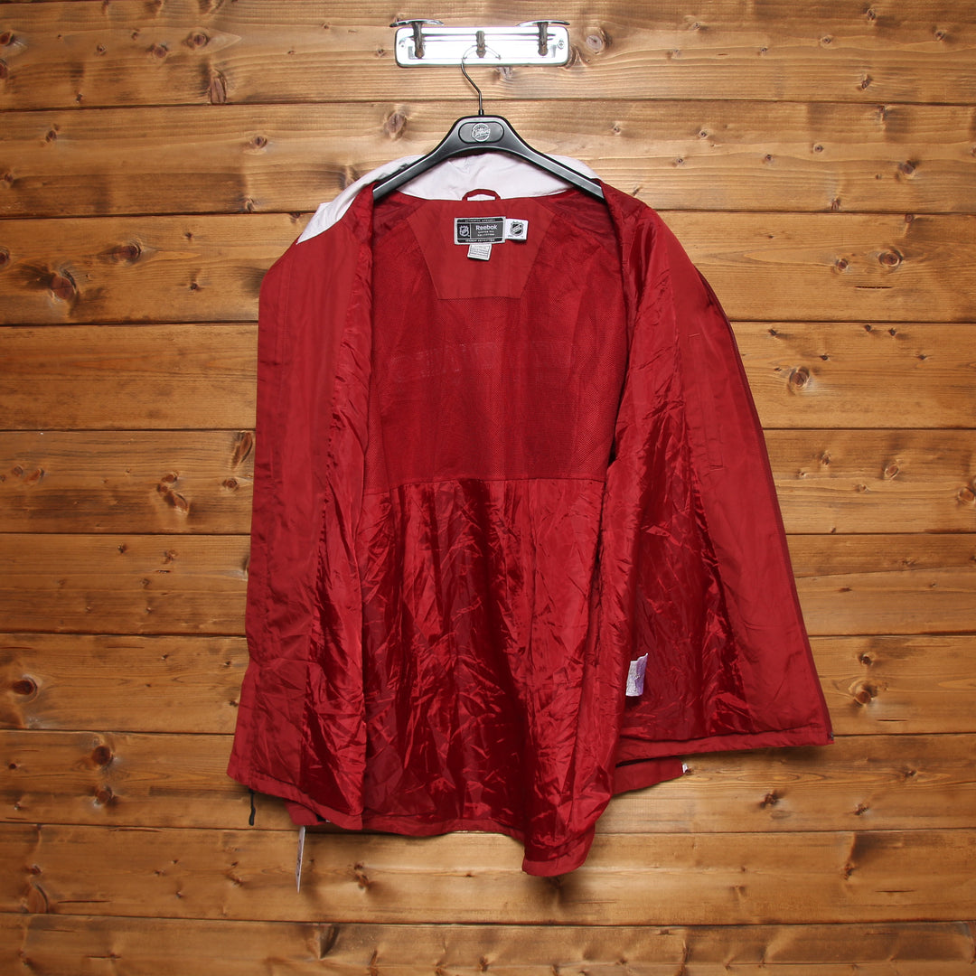 Reebok NHL Coyotes Hockey Giacca a Vento Rosso Taglia L Uomo