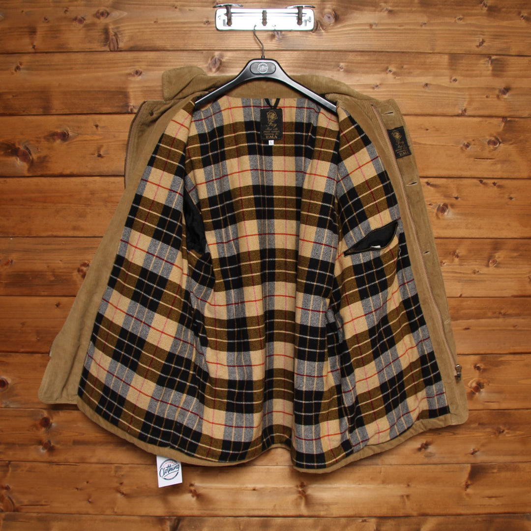 Fay Giacca Beige a Coste Taglia L Uomo