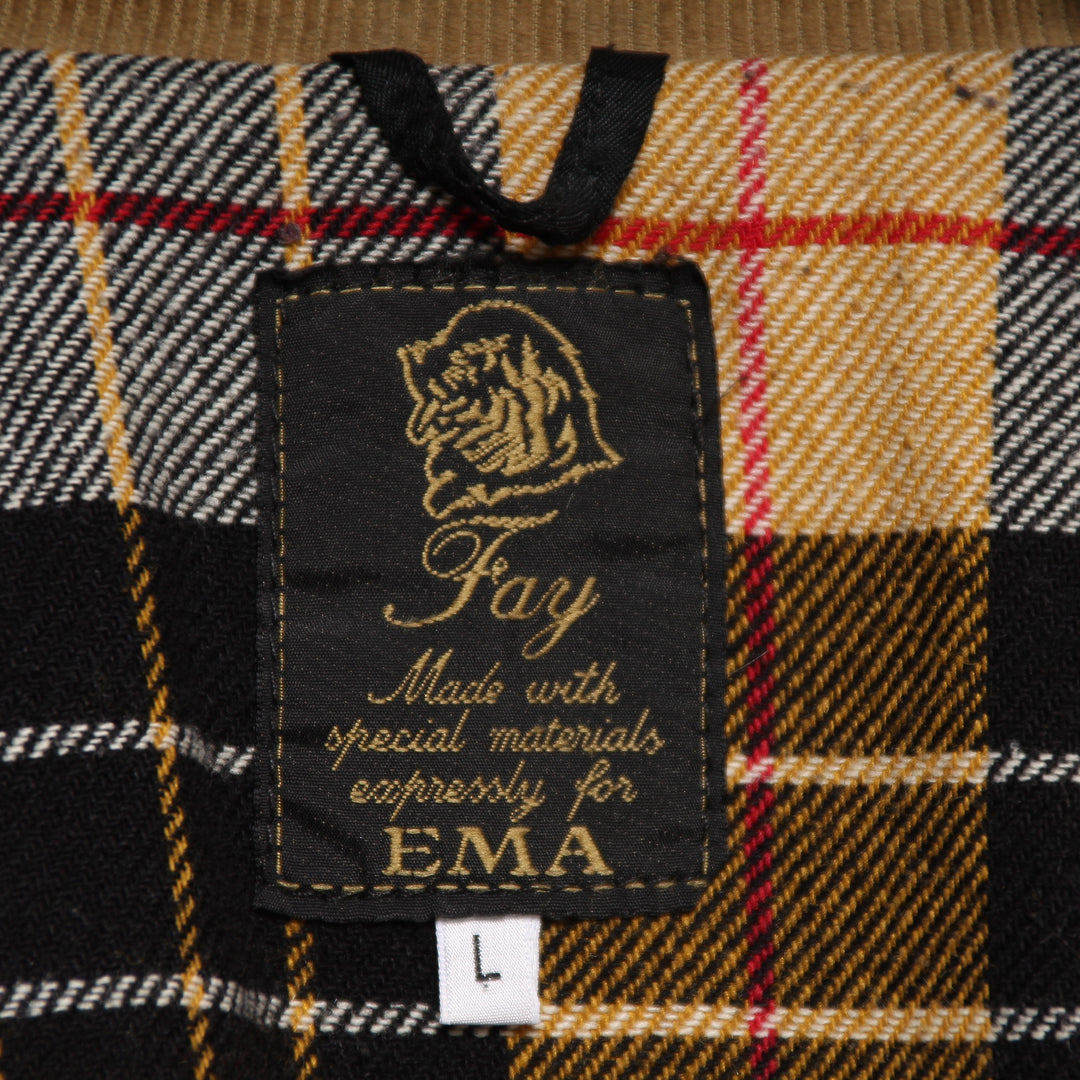 Fay Giacca Beige a Coste Taglia L Uomo