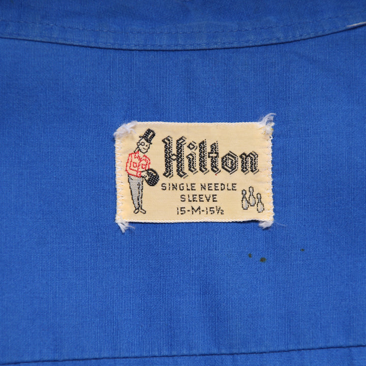 Hilton Camicia Vintage Blu Taglia M Uomo