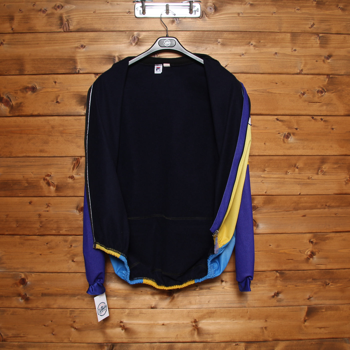 Fila Ciclismo Giacca Giallo, Viola e Azzurro Taglia XL Unisex