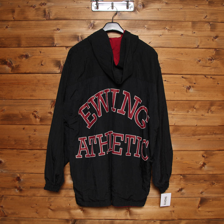 Ewing Athletic Giacca College Double Face Over Size Nero e Bordeaux Taglia L Uomo