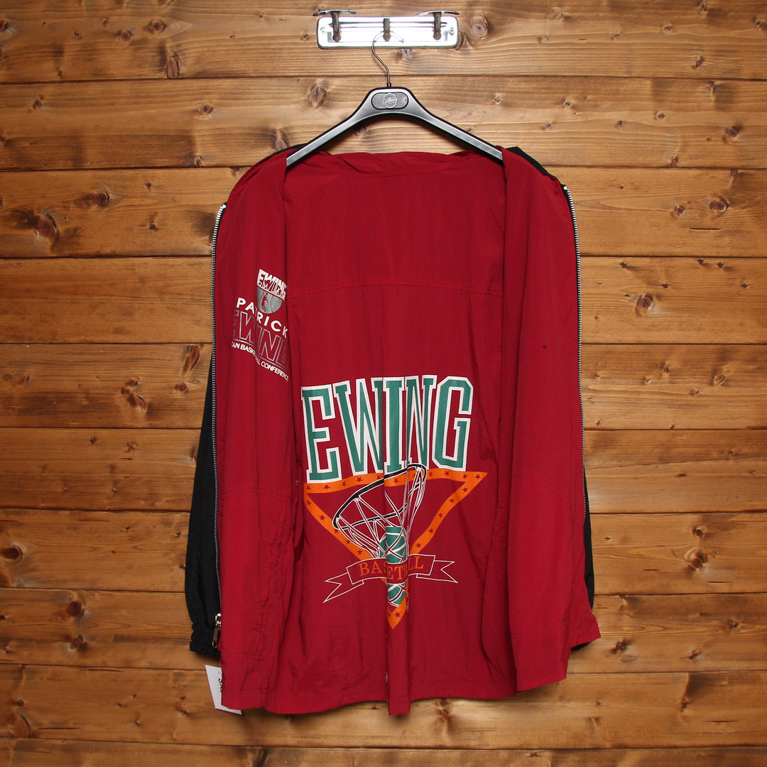 Ewing Athletic Giacca College Double Face Over Size Nero e Bordeaux Taglia L Uomo