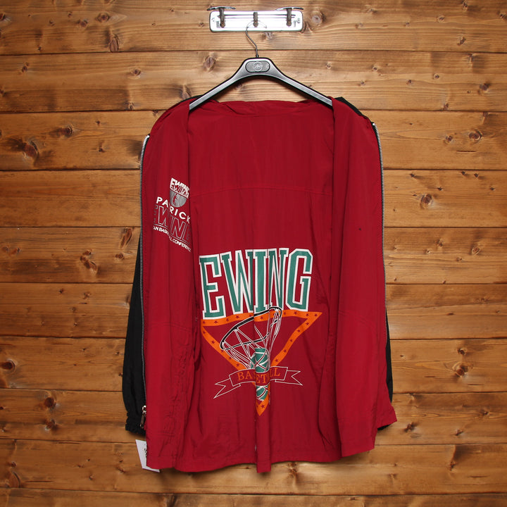 Ewing Athletic Giacca College Double Face Over Size Nero e Bordeaux Taglia L Uomo